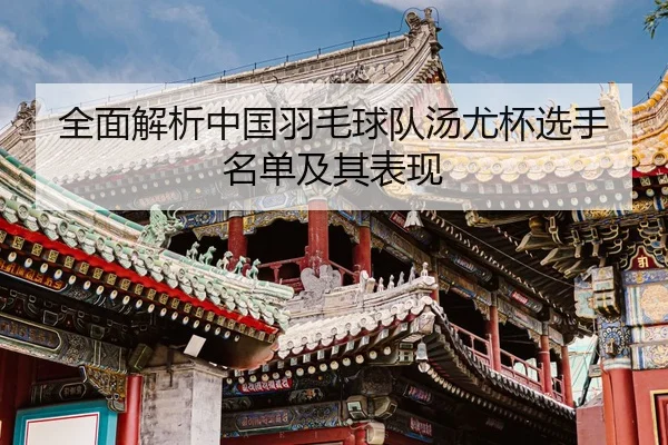 全面解析中国羽毛球队汤尤杯选手名单及其表现