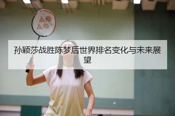 孙颖莎战胜陈梦后世界排名变化与未来展望